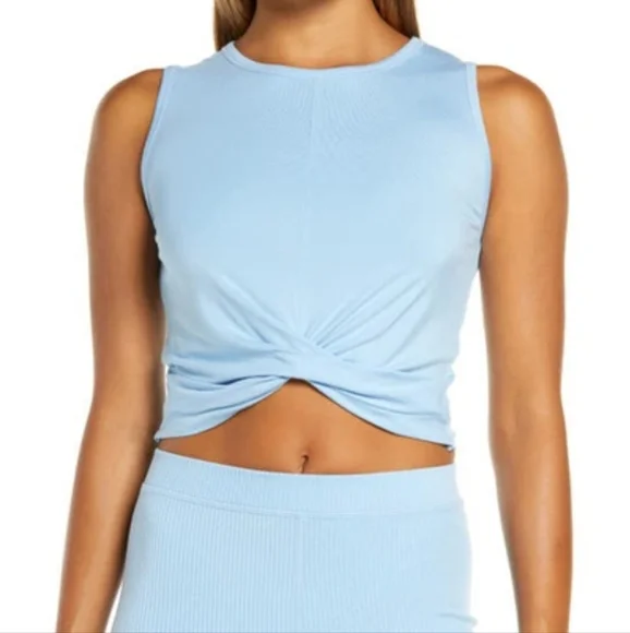 ALO Yoga Cover Cropped Tank Top - Picture 1 of 6